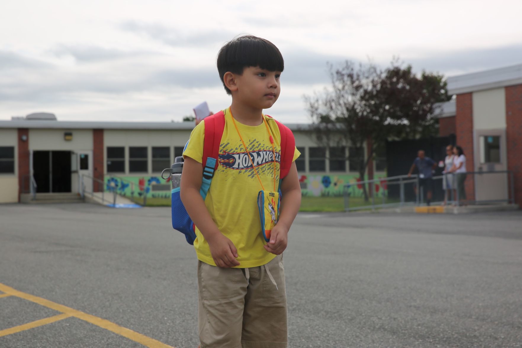Egg Harbor Township students return for the first day of school Thursday, Sept. 5, 2019 at Slaybaugh Elementary School.